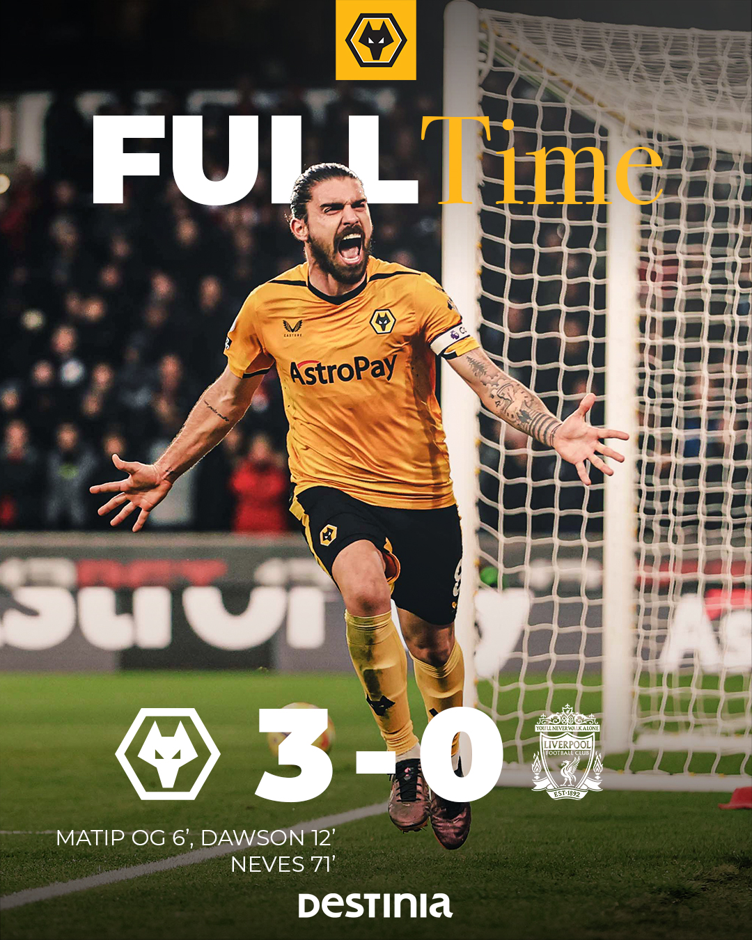 关于利物浦客场绝杀,狼队大胜南安普顿,战绩飙升的信息 关于利物浦客场绝杀,狼队大胜南安普顿,战绩飙升的信息